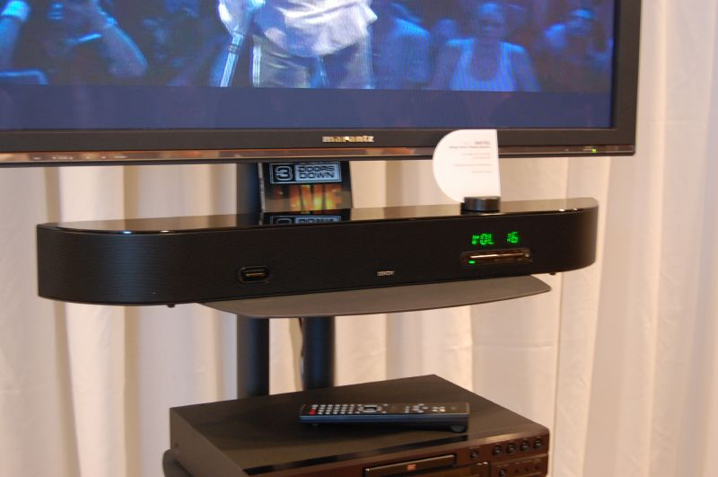 Illustration for article titled Denon Introduces Networked ASD-3N and ASD-3W iPod Docks, X-Space DHT-FS3 Surround Bar and RC-7000CI RF/IR Remote System